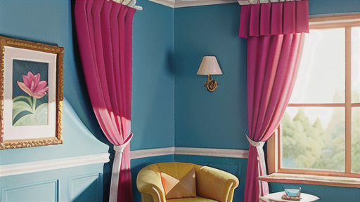 装飾としてのカーテン